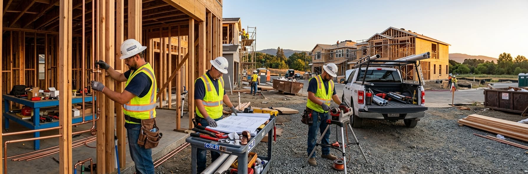 C-36 Plumbing License Requirements and CSLB Exam Eligibility: California Contractor Path — featured header image for C-36 exam study guide