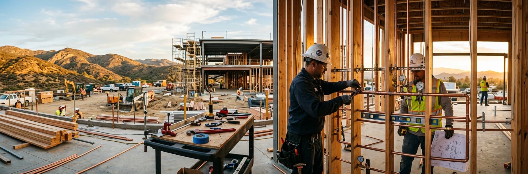 California Plumbing Code Section 422 Compliance: Water Supply Line Materials, Sizing, and Installation Requirements for C-36 Exam Success — featured header image for C-36 exam study guide