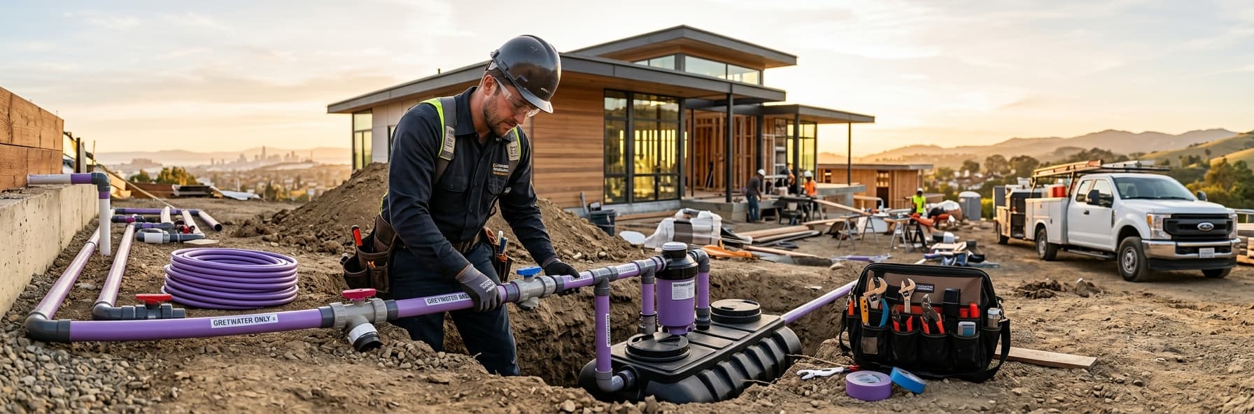 California Plumbing Code Section 422 Greywater Systems: C-36 Exam Requirements and Installation Standards — featured header image for C-36 exam study guide