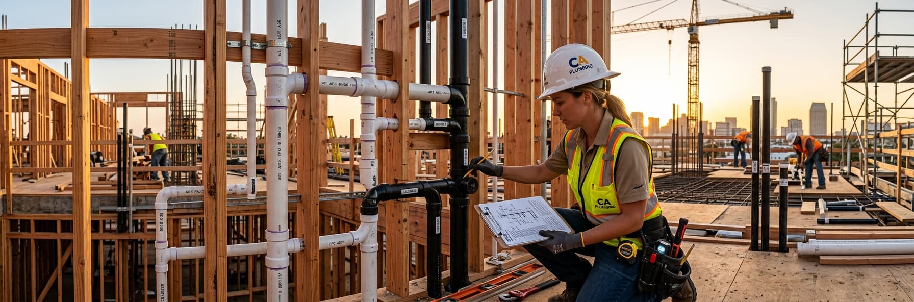 Combination Drain-Waste-Vent (DWV) System Calculations and CPC Section 403 Compliance — featured header image for C-36 exam study guide