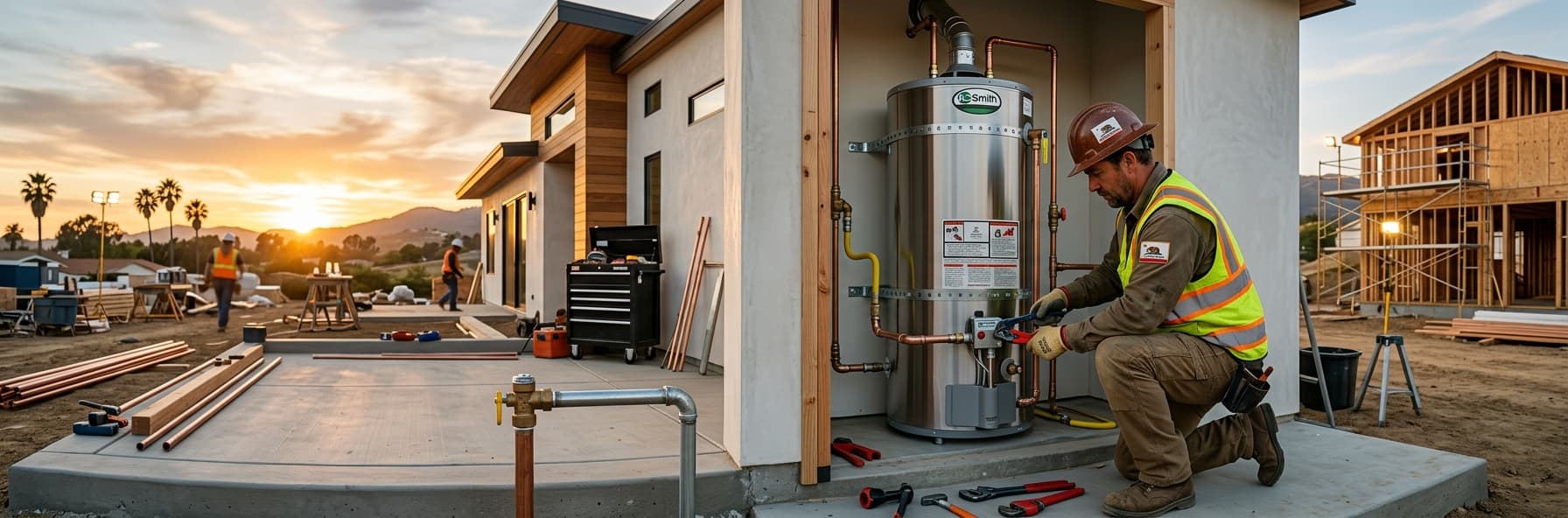 CPC Section 422 Water Heater Installation: Temperature, Pressure, and Safety Requirements for C-36 Exam — featured header image for C-36 exam study guide