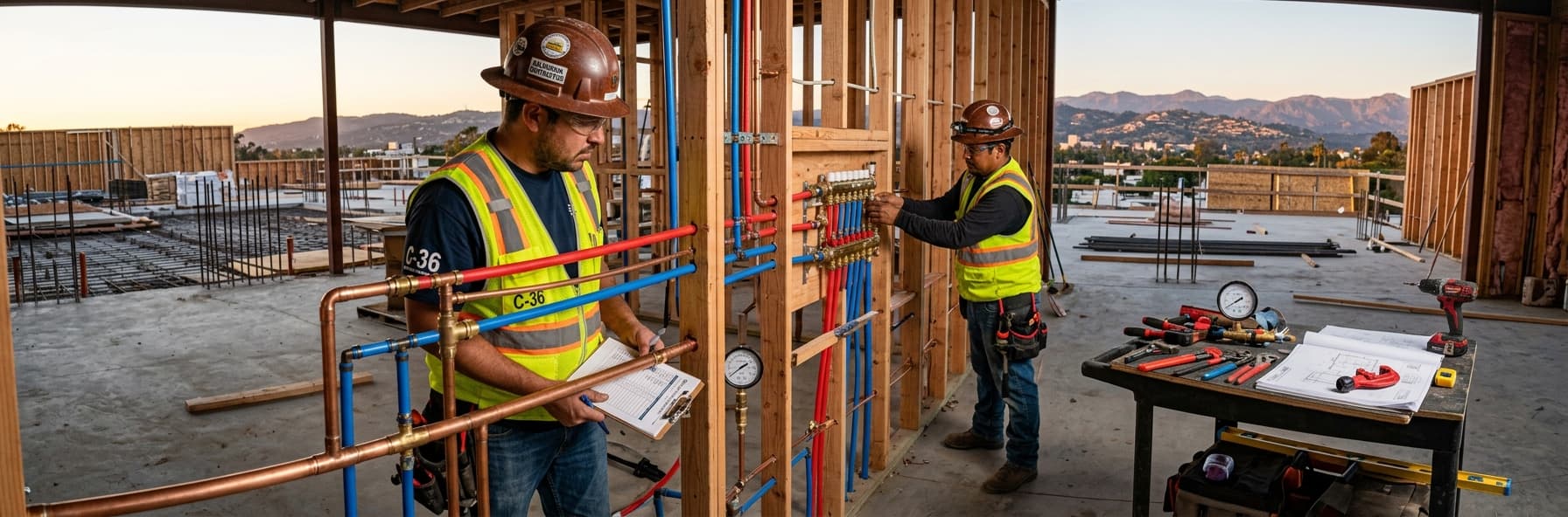 CPC Section 422 Water Supply System Inspection and Roughing-In Standards for C-36 Exam — featured header image for C-36 exam study guide