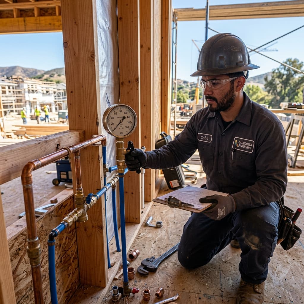 Critical CPC Section 422.1 Water Supply Line Materials and Pressure Testing Requirements for C-36 Exam Success — carousel title card