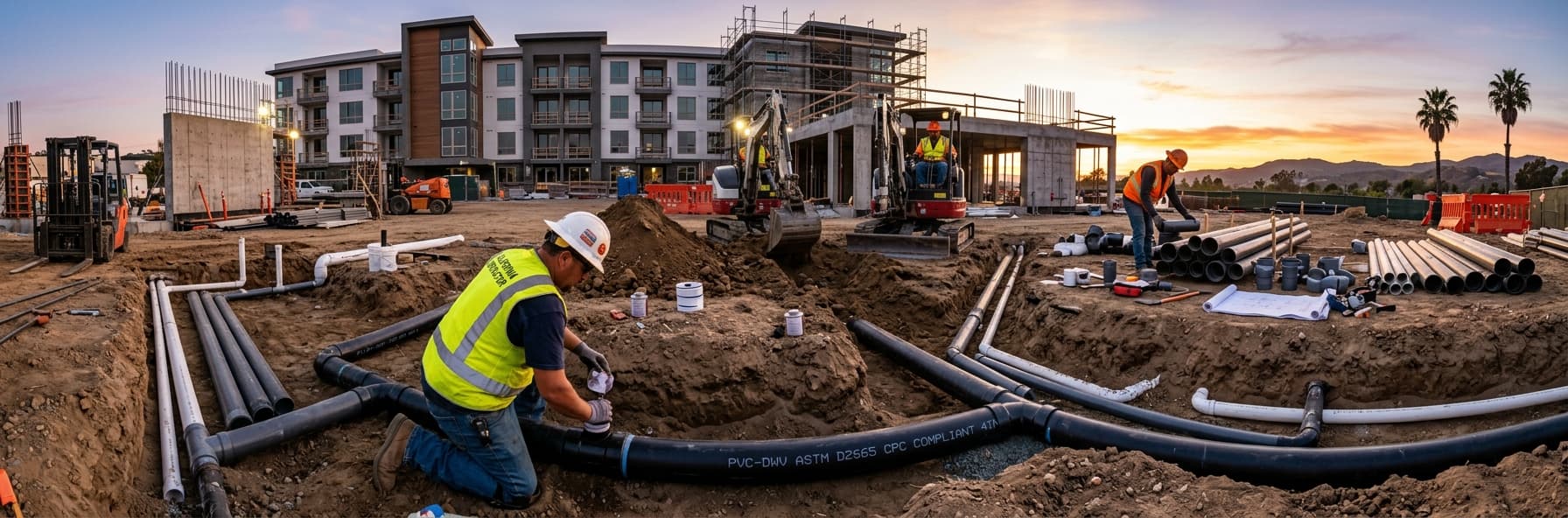 Drainage Pipe Material Selection and Installation: CPC Section 422 Requirements for C-36 Exam Success — featured header image for C-36 exam study guide