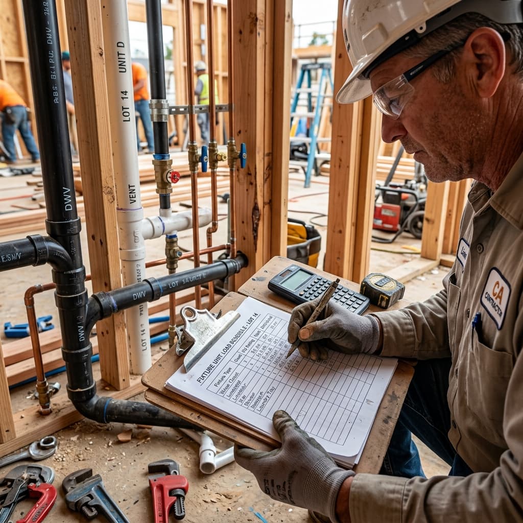 Deep Dive: Fixture Unit Demand Load — C-36 exam visual