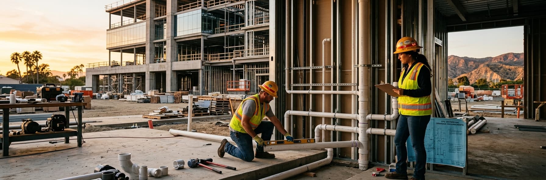 Horizontal and Vertical Pipe Sizing: CPC Section 422 Drainage Requirements for C-36 Exam Success — featured header image for C-36 exam study guide