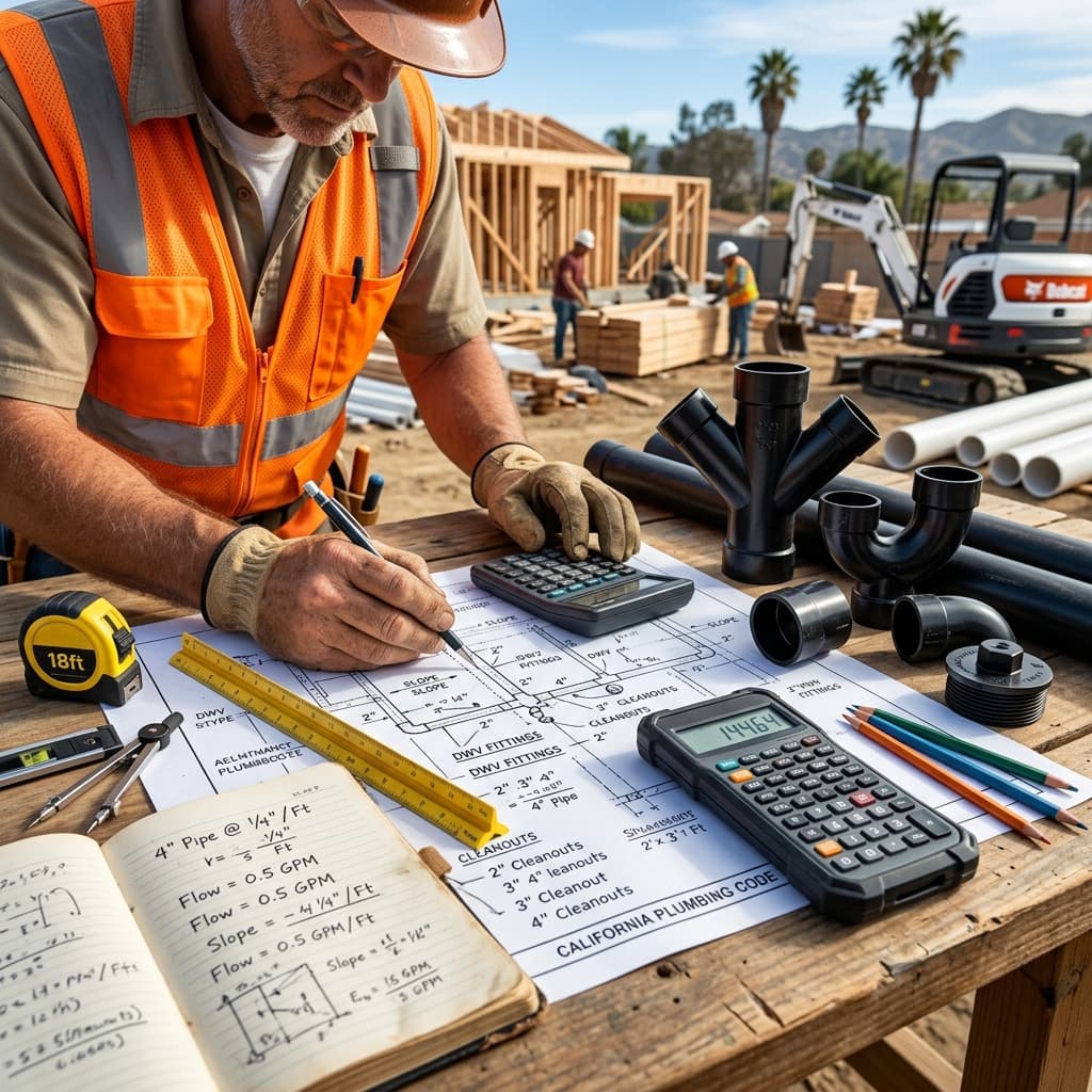 Drainage System Calculations — C-36 exam visual