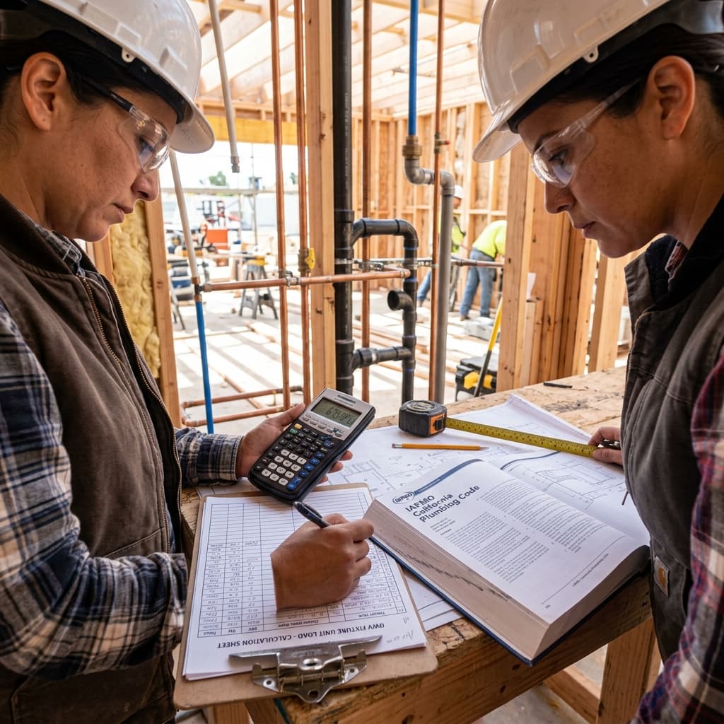 Understanding Fixture Unit Load Calculations — C-36 exam visual