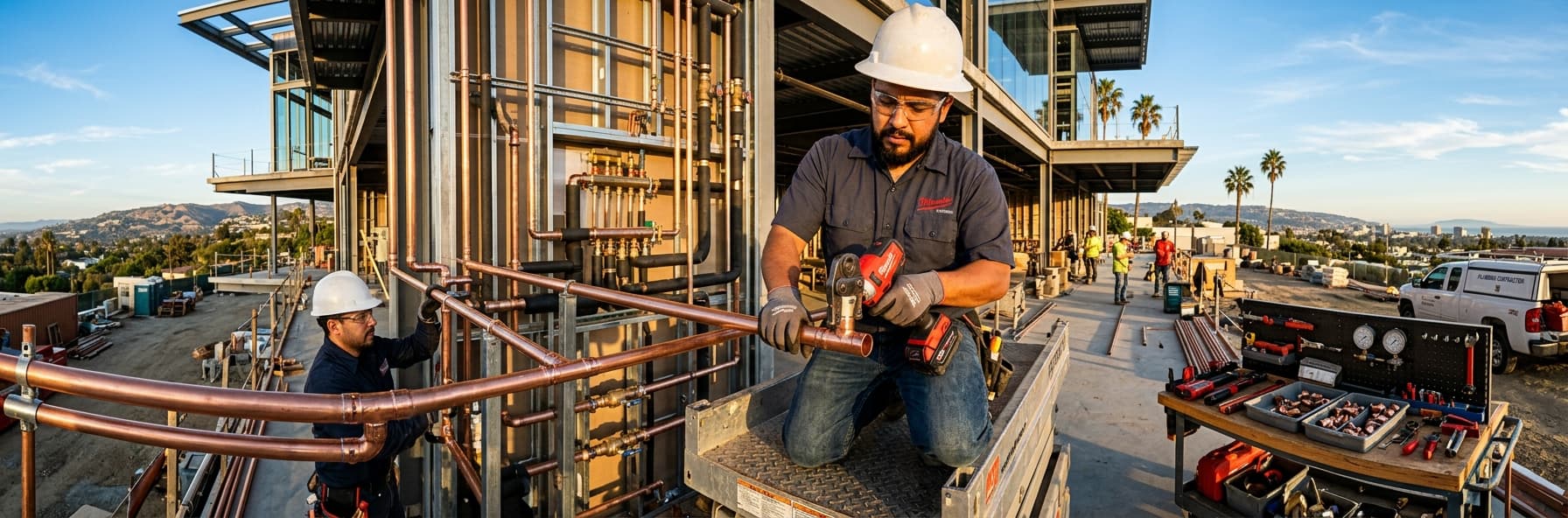 Press Fittings in California Plumbing: What C-36 Contractors Need to Know About Modern Copper Joinery Methods — featured header image for C-36 exam study guide