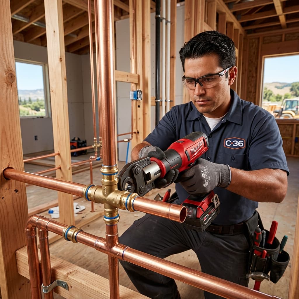 Press Fittings in California Plumbing: What C-36 Contractors Need to Know About Modern Copper Joinery Methods — carousel title card