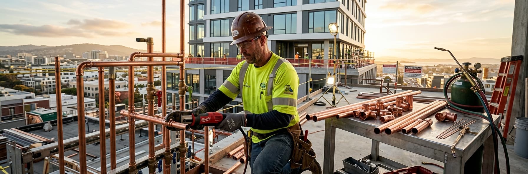 Press Fittings vs. Traditional Brazing: What California Plumbers Need to Know for Modern Installations — featured header image for C-36 exam study guide