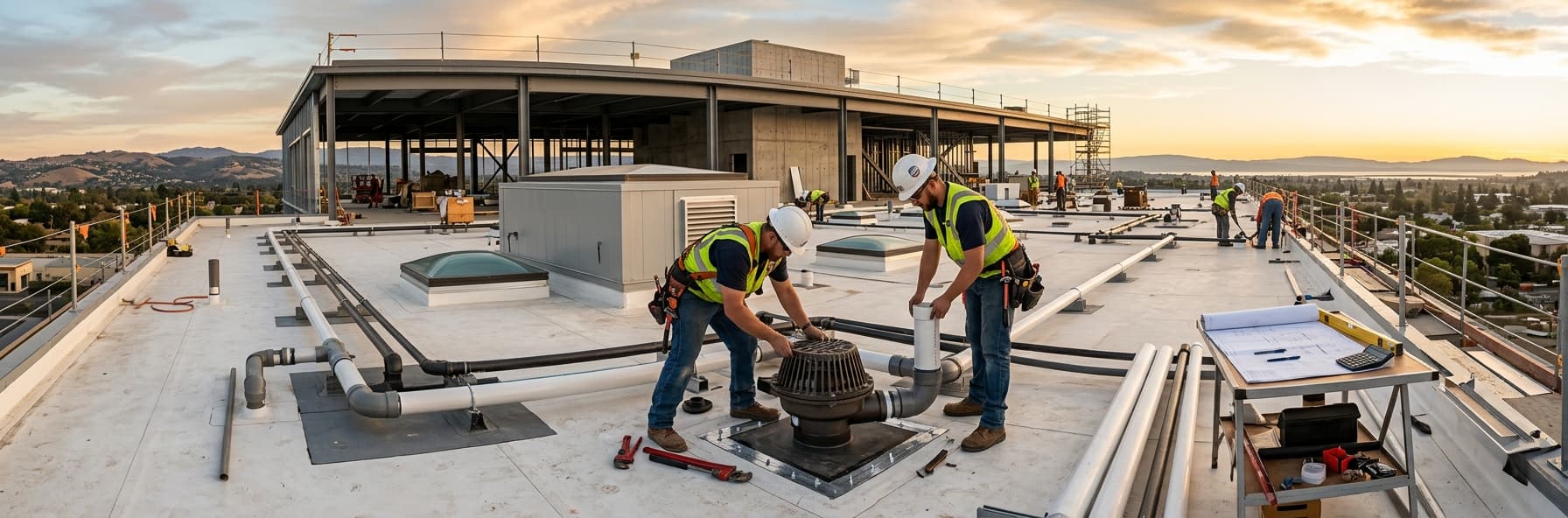 Storm Drain Sizing and Roof Drainage System Design: CPC Section 422 Calculations for C-36 Success — featured header image for C-36 exam study guide