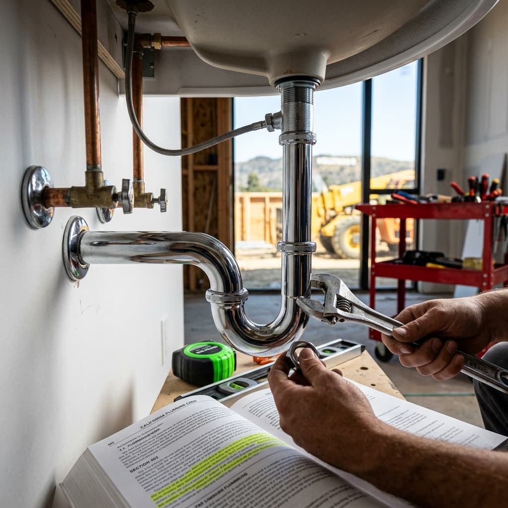 Trap Sizing and P-Trap Configuration for Common Fixtures: CPC Section 403 Requirements — carousel title card