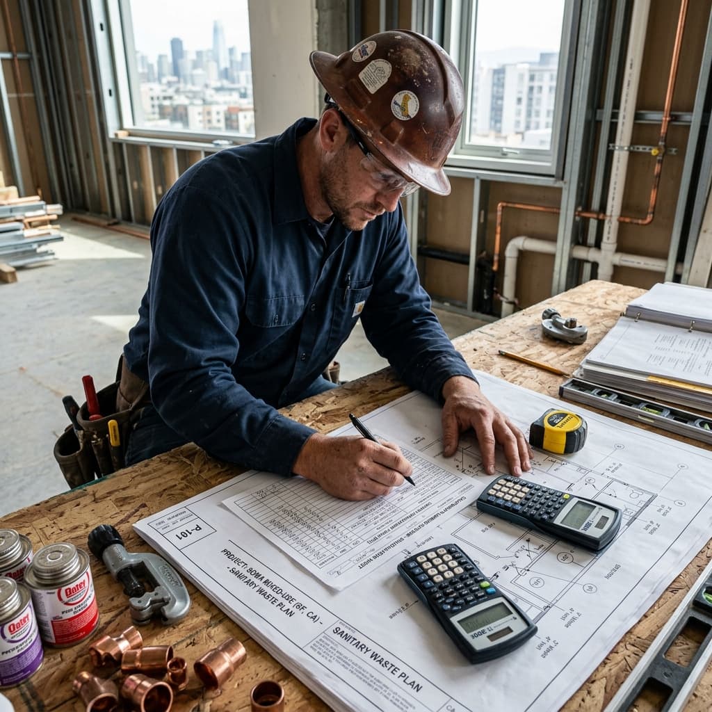 Fixture Unit Calculations: The Starting Point — C-36 exam visual