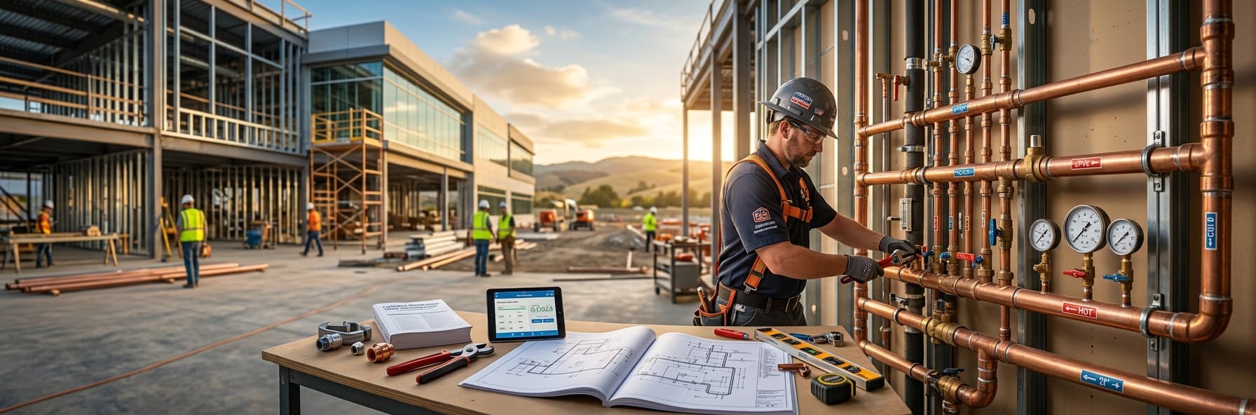 Velocity and Pressure Drop Calculations in Water Supply Lines: CPC Section 422 Mastery for C-36 Exam — featured header image for C-36 exam study guide