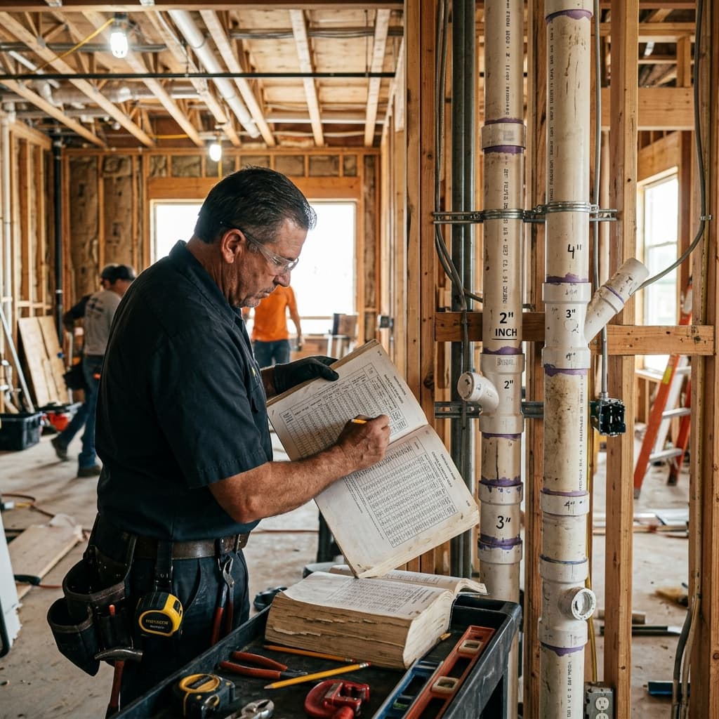 CPC Section 504.4: Vent Sizing Tables — C-36 exam visual