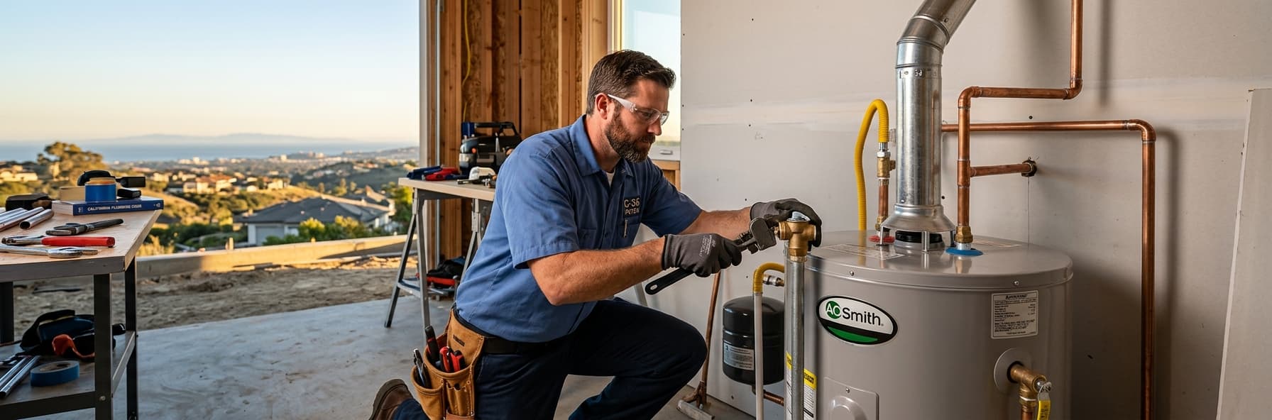 Water Heater Capacity Sizing and Temperature/Pressure Relief Valve Requirements for C-36 Compliance — featured header image for C-36 exam study guide