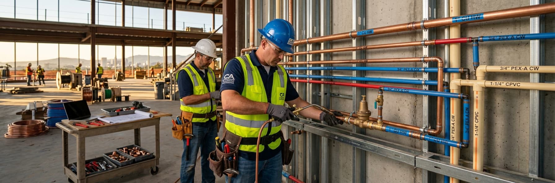 Water Supply Line Material Selection and Sizing: CPC Section 422 Requirements for C-36 Exam Success — featured header image for C-36 exam study guide