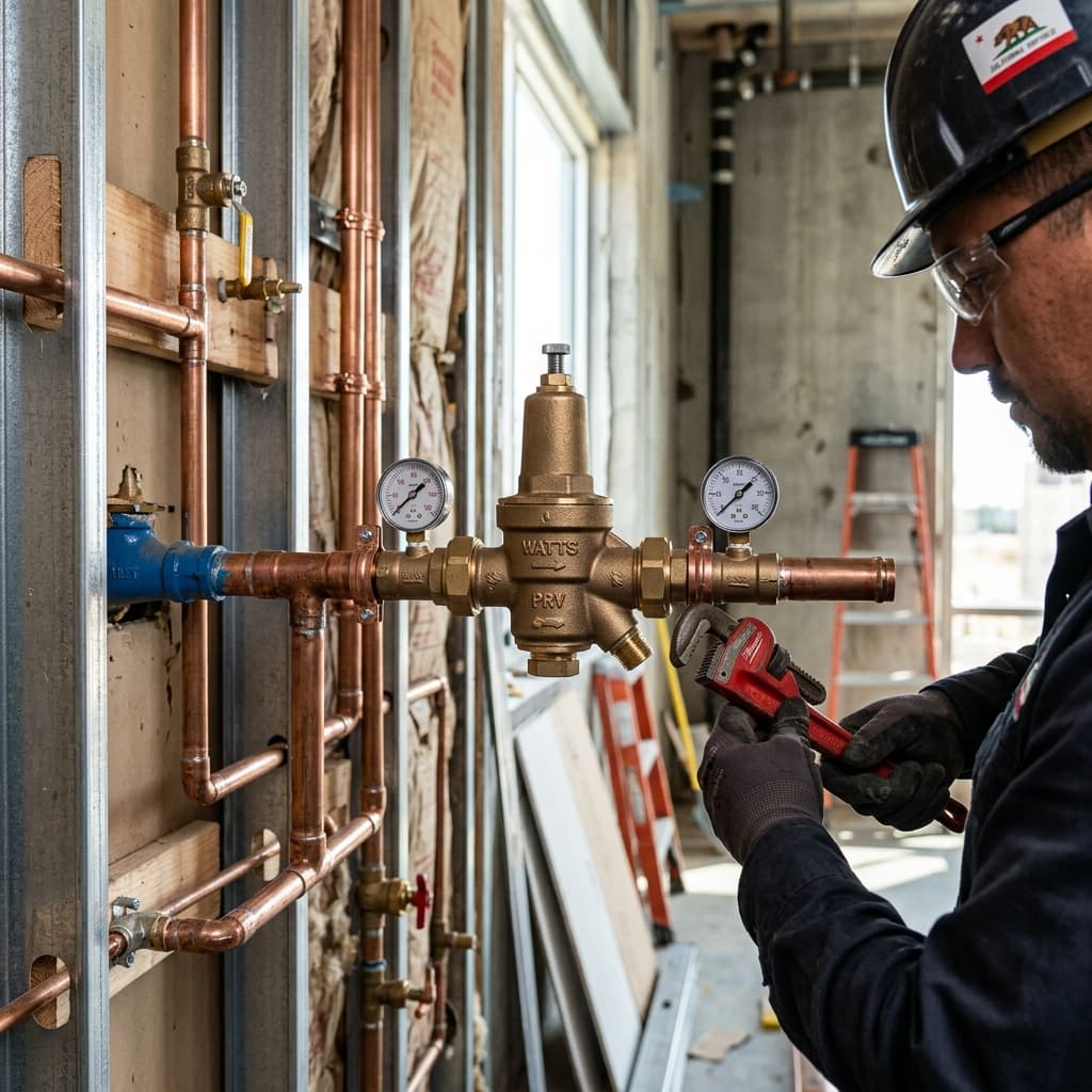 CPC Section 422.1: Pressure-Reducing Valve Requirements — C-36 exam visual